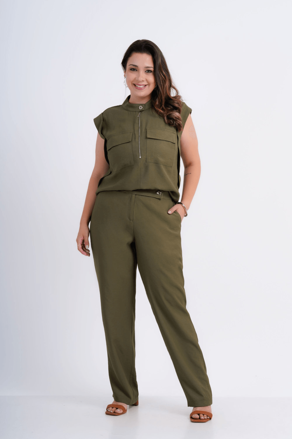 CALÇA FEMININO RETA ALFAIATARIA ÁSTER