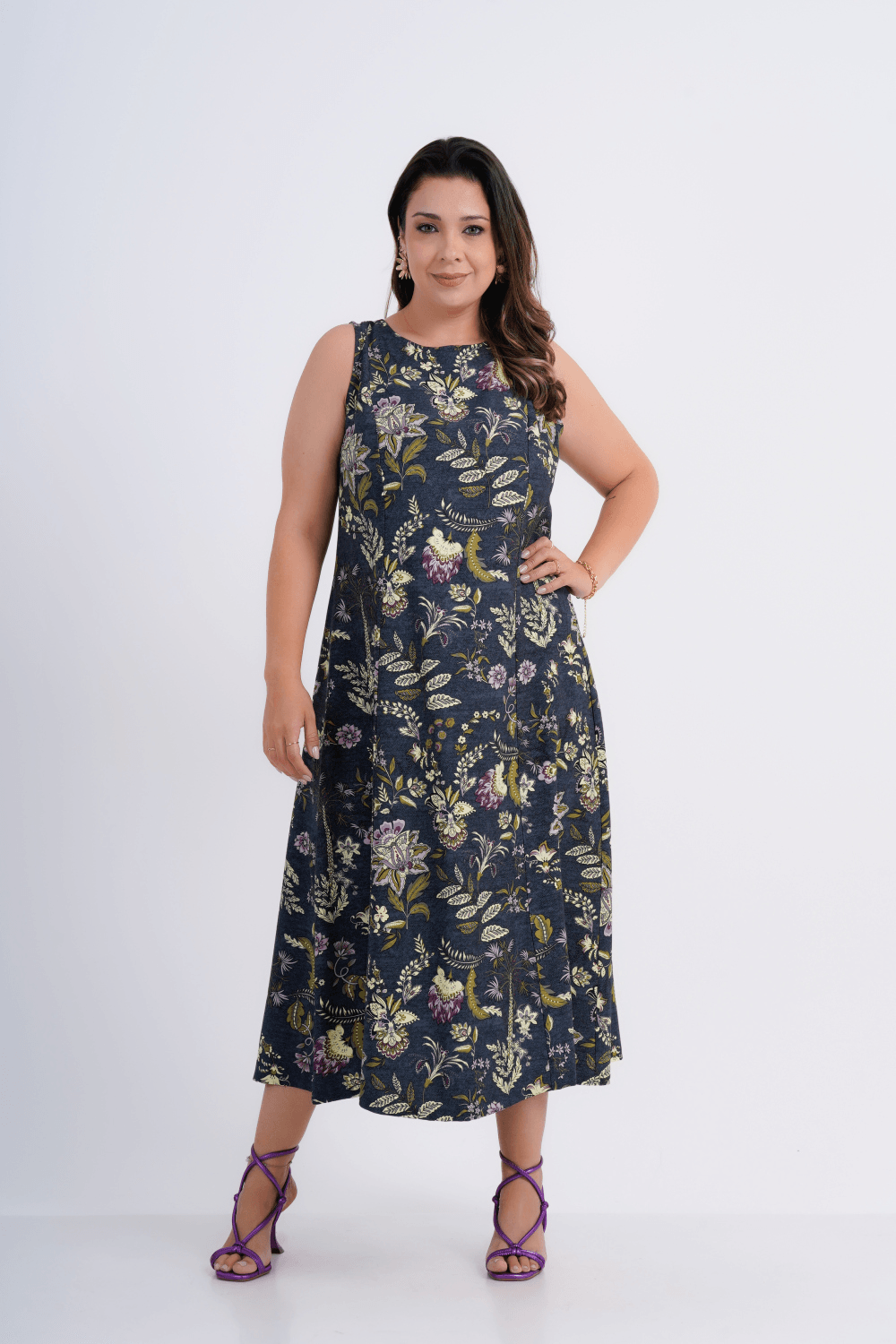 VESTIDO FEMININO MIDI ALFAIATARIA PRÍMULA