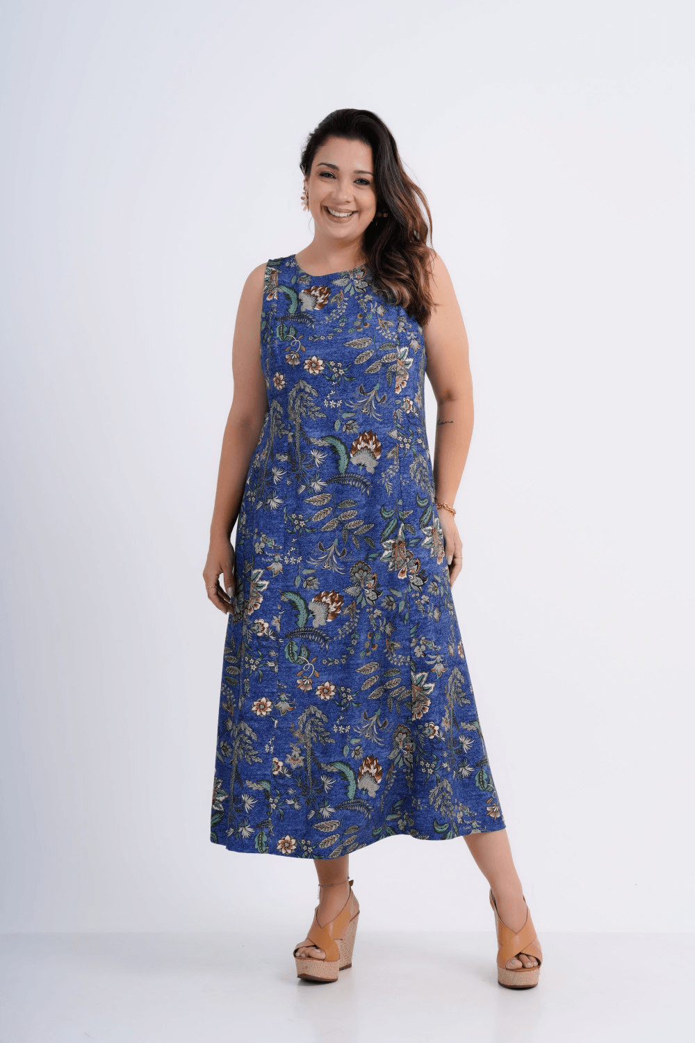 VESTIDO FEMININO MIDI ALFAIATARIA PRÍMULA
